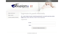 Tablet Screenshot of panel.zasypiam.pl